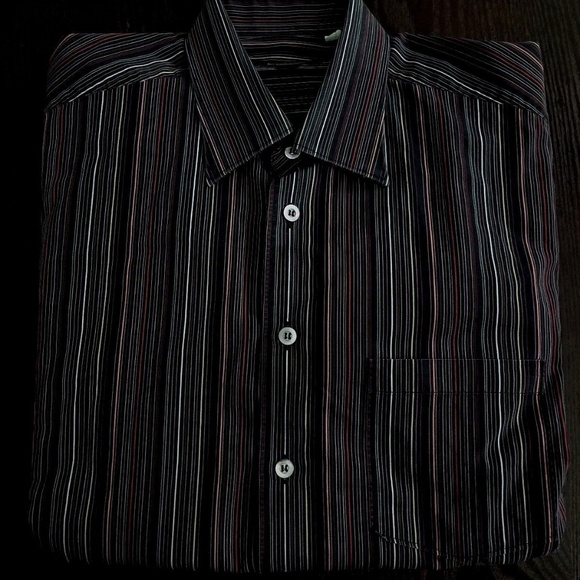 ERMENEGILDO ZEGNA Mens Long Sleeve 100%cotton Sz L - Picture 5 of 5